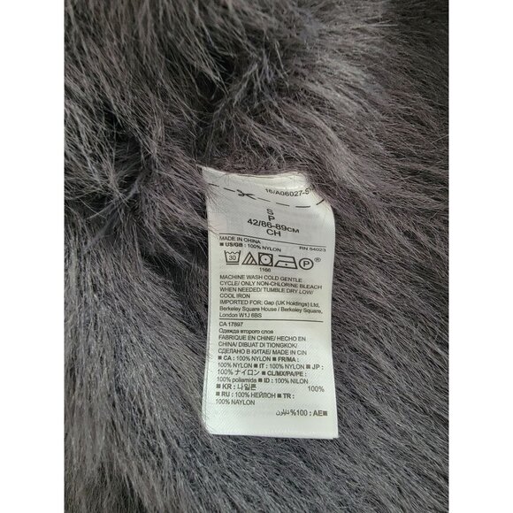 Banana Republic Gray Furry Fuzzy Pullover Sweater Women's S - Picture 7 of 8